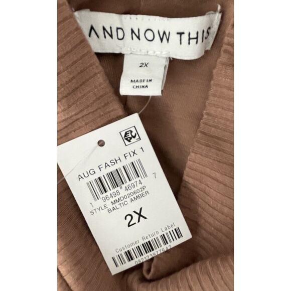 And Now‎ This Baltic Amber Ribbed Maxi Dress Plus Size 2X NWT - Picture 5 of 7